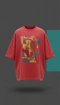Street Red Oversized Tee