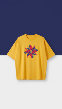 Sunburst Yellow Oversized T-Shirt