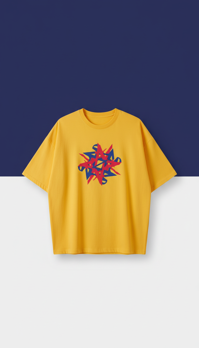 Sunburst Yellow Oversized T-Shirt