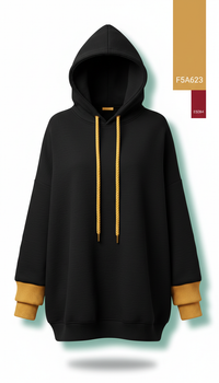 Oversized Black Hoodie
